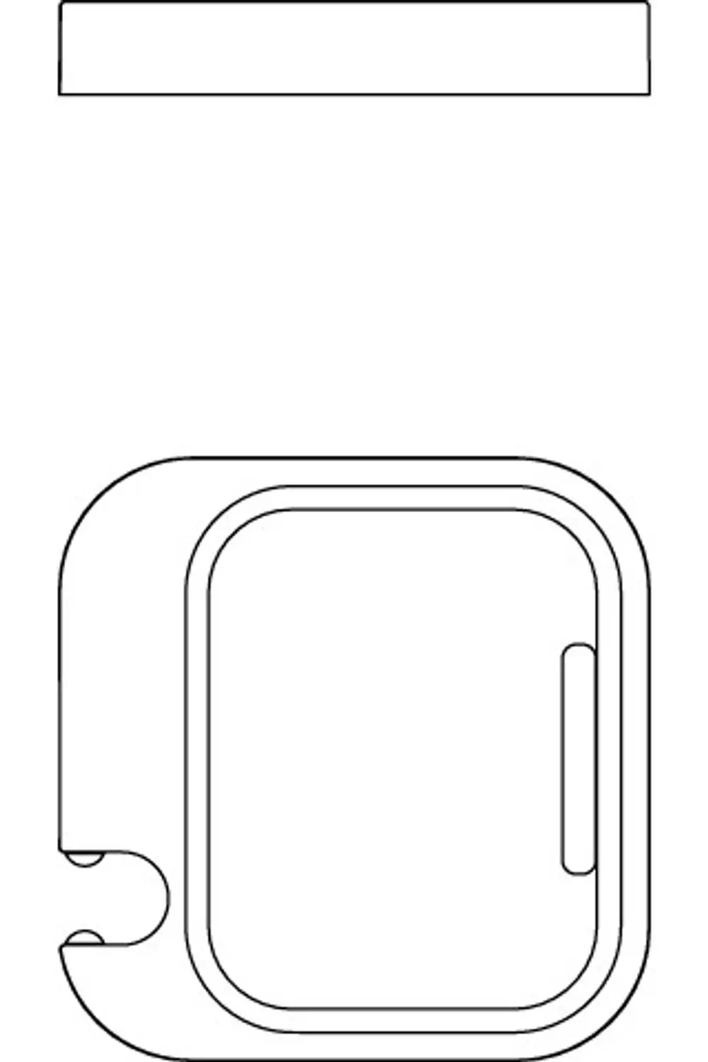 Seifenschale aus Chrom mit abgerundeten Ecken und seitlichem Griff. Minimalistisches Design, geeignet für Badezimmer. Ideal Standard Produkt.